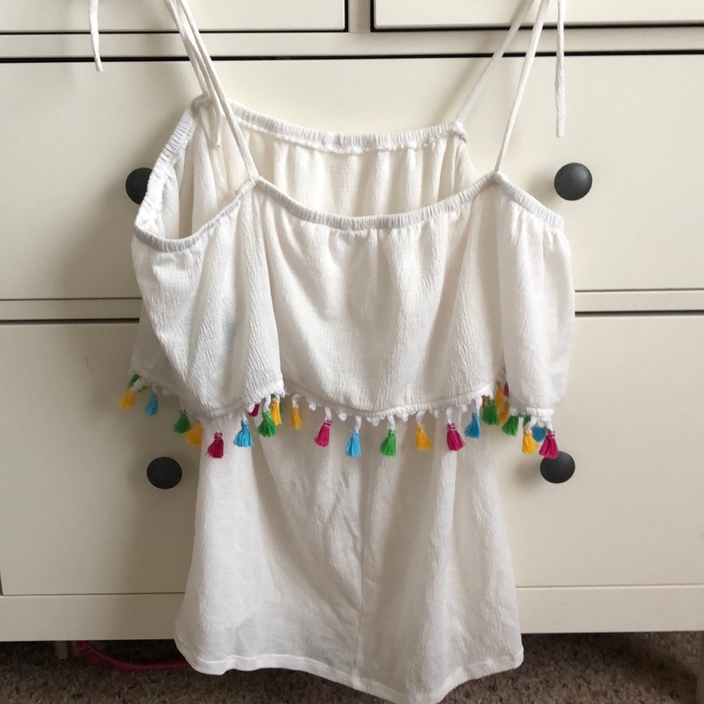White Cute Fiesta Top